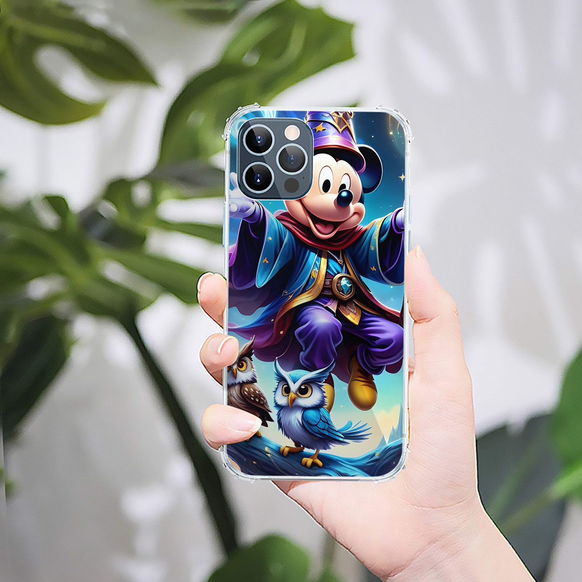 （画像用） ミッキーマウス Mickey Mouse 【iPhone 12シリーズ対応】透明スマホケース（クリアソフトケース）